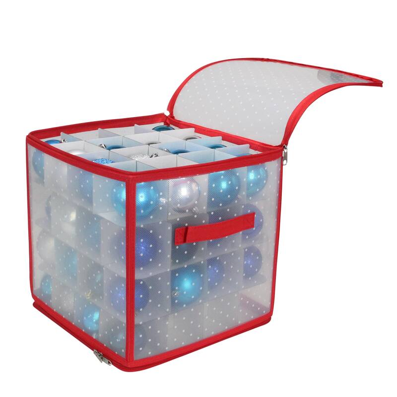 Transparent Zip Up Christmas Storage Box- Ornaments