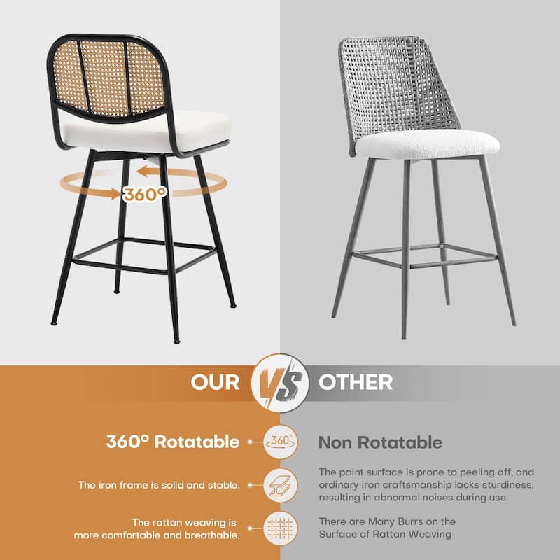26"/29" Counter Height Swivel Bar Stools Set of 2/3/4