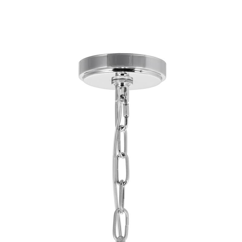 Enchanted 6 Light Down Chandelier With Chrome Finish