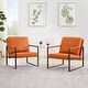 preview thumbnail 11 of 22, Homy Lin Living Room, Office or The Reception Area PVC Leather Accent arm Chair with Extra Thick Padded backrest