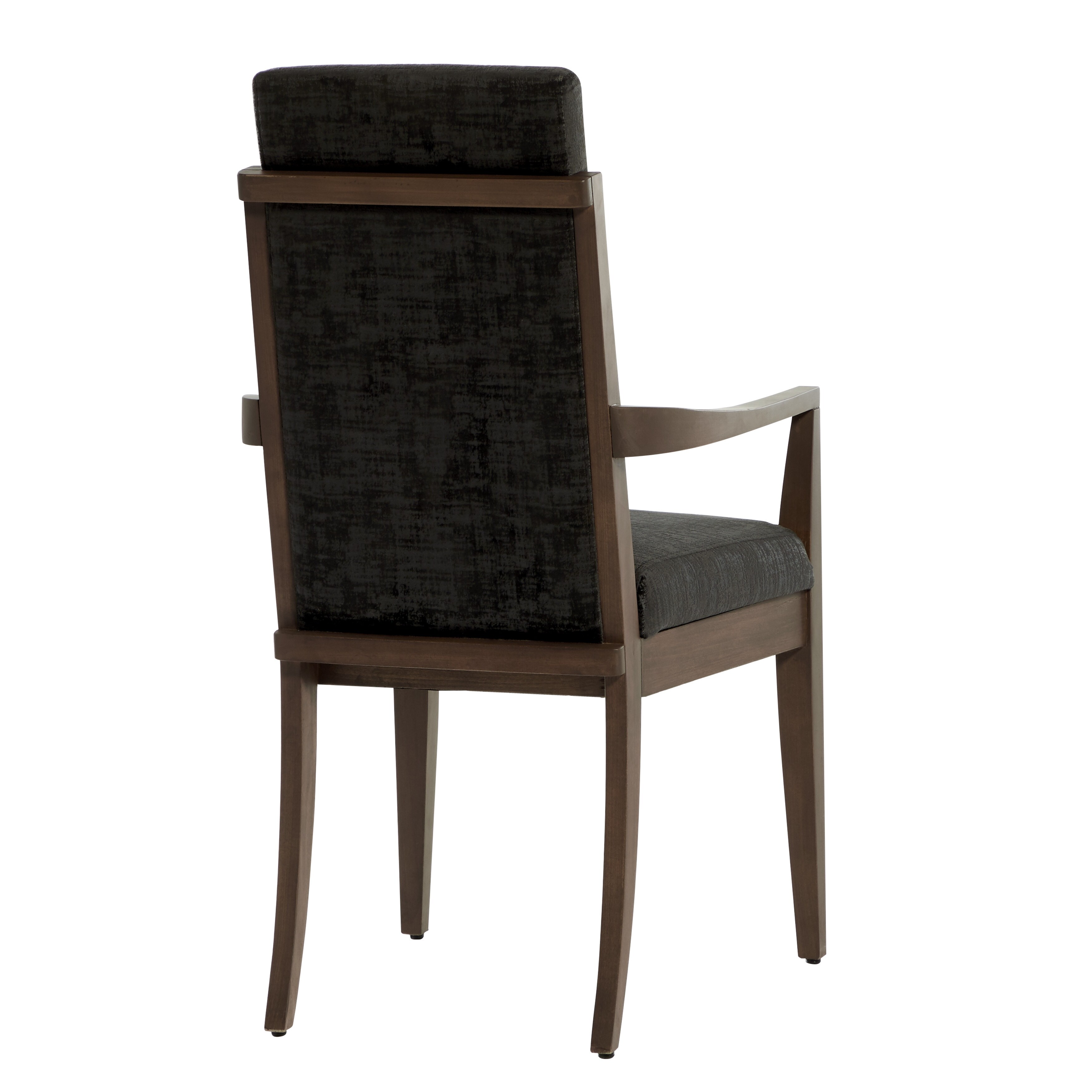 Shop Contemporary Wood And Black Velvet Dining Chair With Arms 22 X 40 23 X 28 X 41 On Sale Overstock 32114557