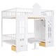 preview thumbnail 15 of 16, Full Over Full Bunk Bed with Convertible Table, Drawers, and Storage, Safe Design