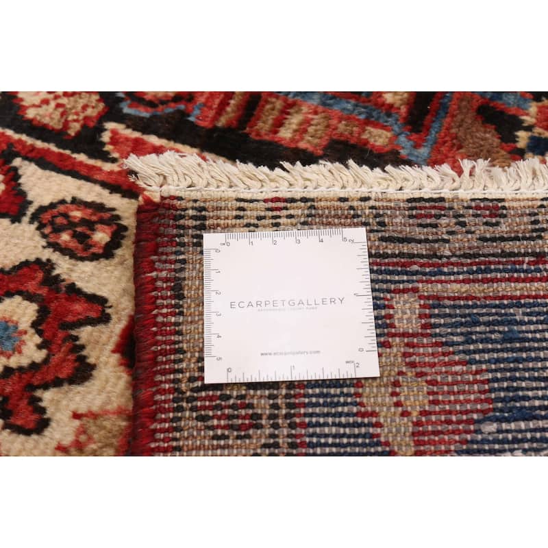 ECARPETGALLERY Hand-knotted Anatolian Vintage Black, Red Wool Rug - 4'4 x 7'5