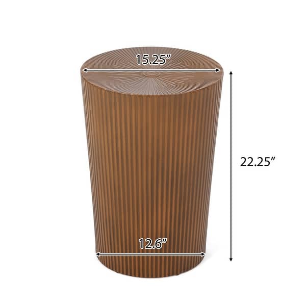 dimension image slide 2 of 3, Langseth Iron Sunburst Side Tables (Set of 2) by Christopher Knight Home