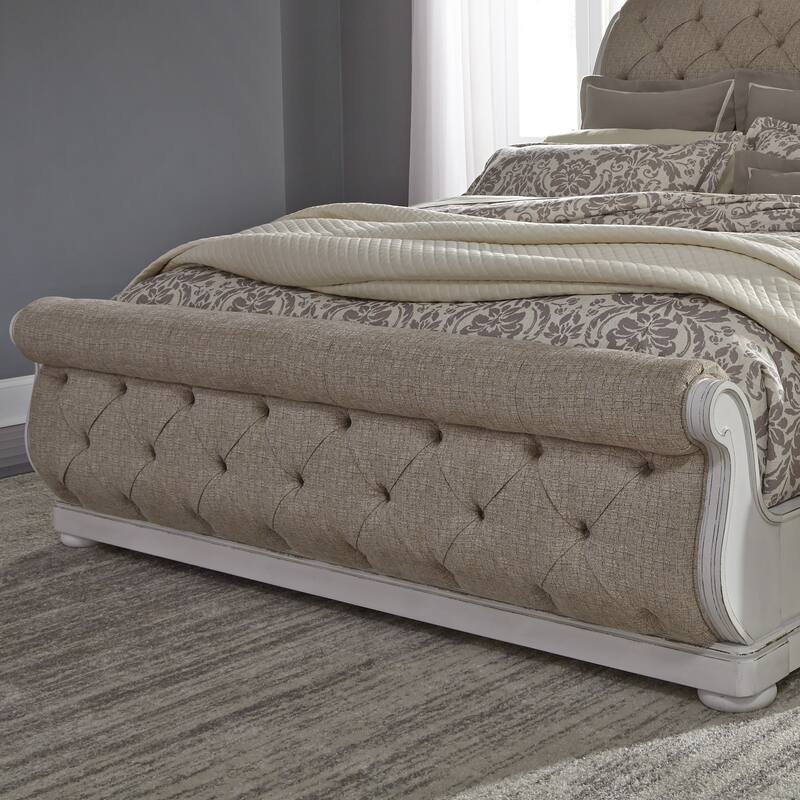 Abbey Park Upholstered King California Sleigh Bed