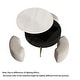 preview thumbnail 19 of 17, 31.5'' Modern Round Lift-Top Coffee Table Set with Storage & 3 Ottomans