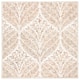 SAFAVIEH Handmade Capri Ilianka Wool Rug - 3' Square - Ivory/Brown