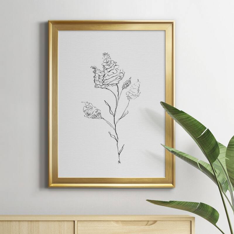 FLORAL SKETCH I Premium Framed Canvas - Ready to Hang