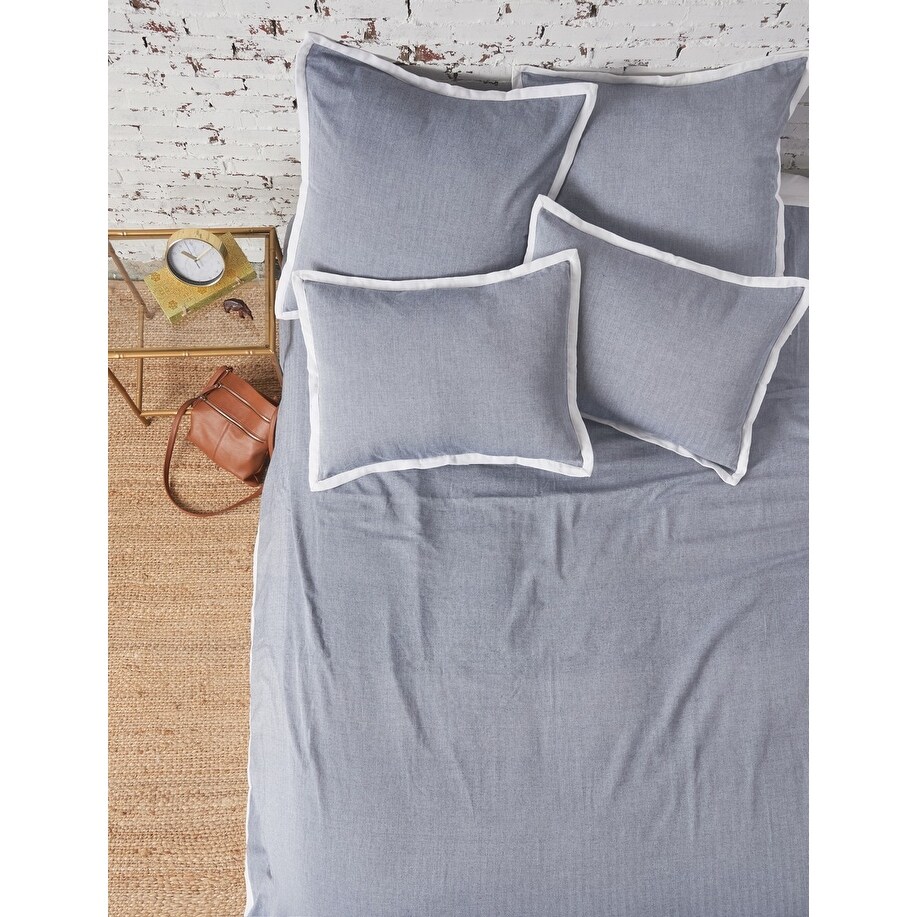 Roscoe Indigo Euro Sham Bed Bath Beyond 36107590
