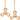 (Qty 2) Rose Gold Hanging Christmas Tree Triangle Ornament w/ Matashi Crystals, Christmas Decorations for Holiday, Shinny Metal