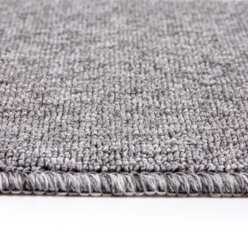 Carpet Stair Treads for Wooden Steps - Indoor Staircase Step Treads with Thick Carpet & Pattern Design