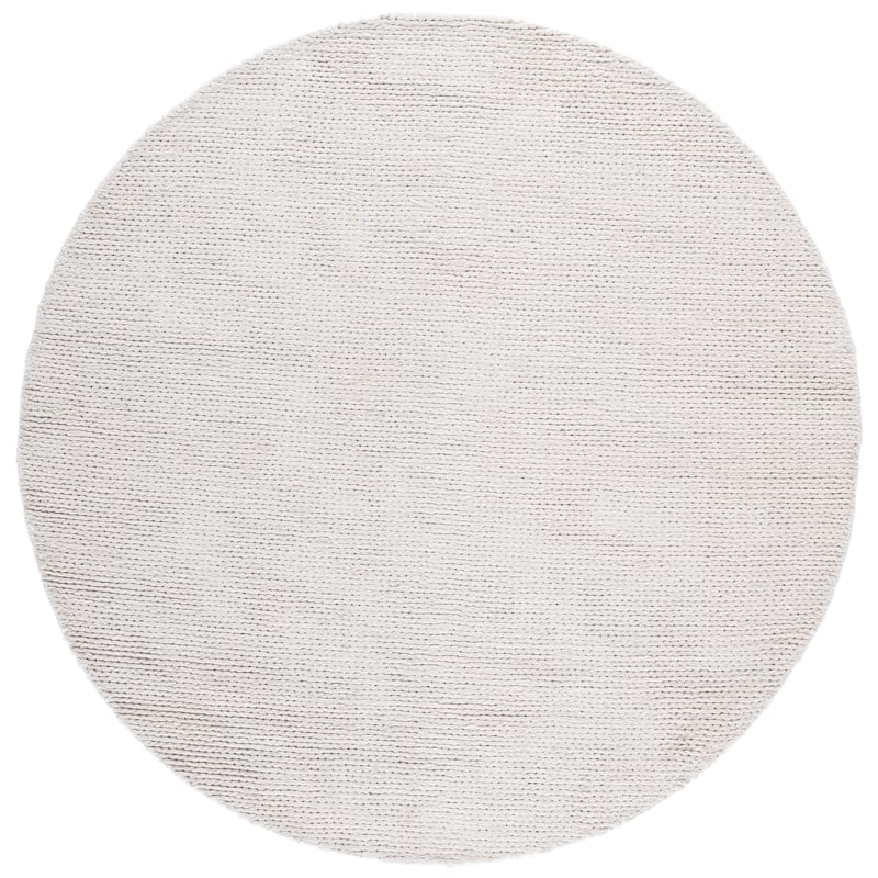SAFAVIEH Handmade Renewal Reeli Wool Rug - 6' Round - Ivory