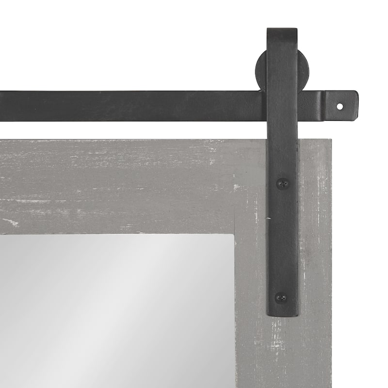 Kate and Laurel Cates Rustic Rectangular Wall Mirror