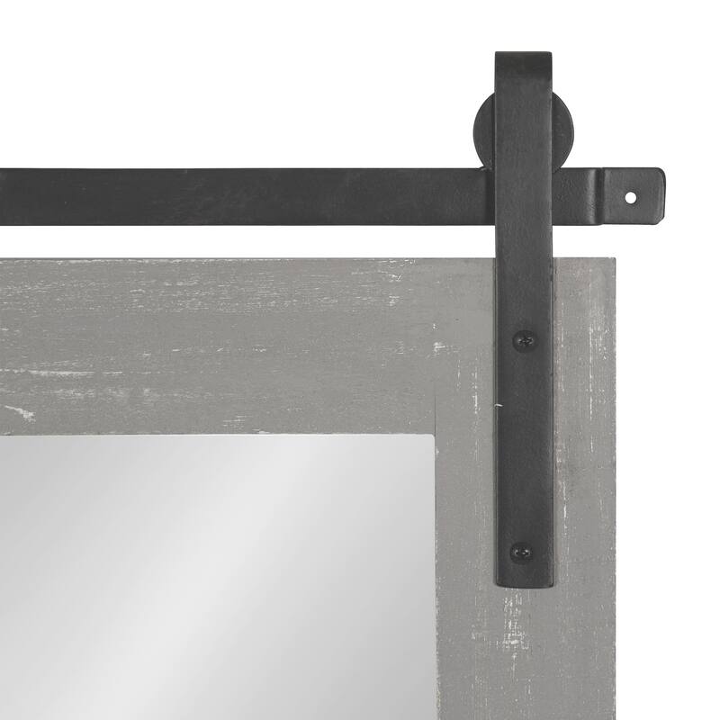 Kate and Laurel Cates Rustic Rectangular Wall Mirror