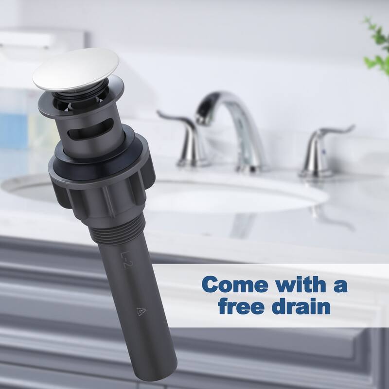 WOWOW Elegant Dual-Handle Bathroom Sink Faucet