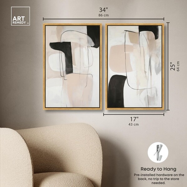 Harmony and Essence Set Canvas Set of 2 by Art Remedy - Bed Bath