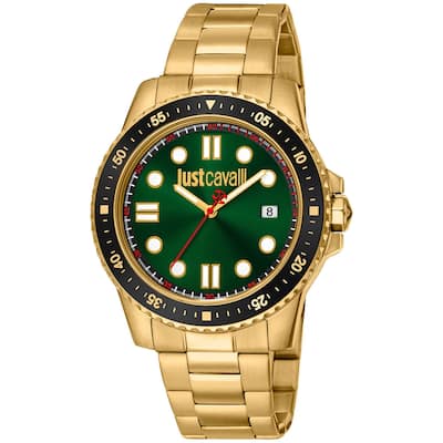 Just Cavalli Men's Young Subacqueo Green Dial Watch - JC1G246M0265 - 6 (36)