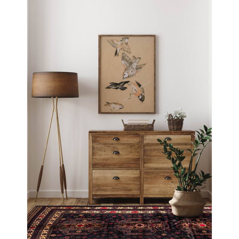 ECARPETGALLERY Hand-knotted Teimani Black Wool Rug - 3'7 x 6'5