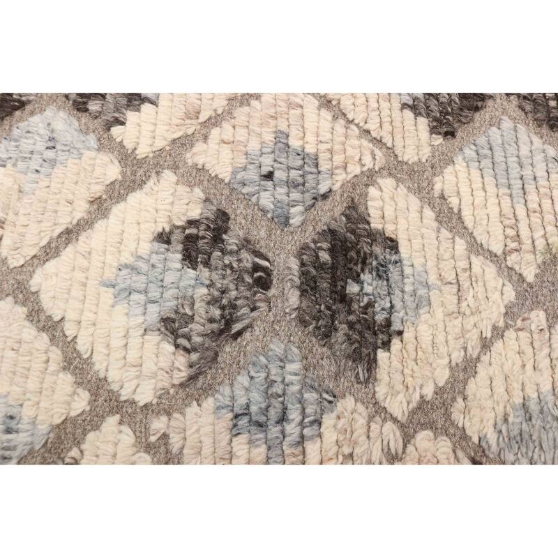 ECARPETGALLERY Hand-knotted Tangier Cream Wool Rug - 5'2 x 7'6