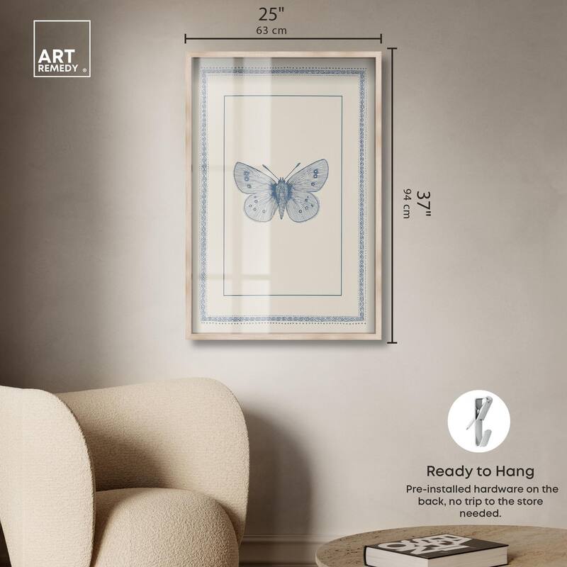 Blue Butterfly I Shadowbox by Art Remedy