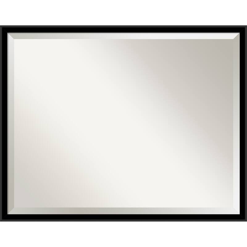 Incline Beveled Wood Framed Wall Mirror