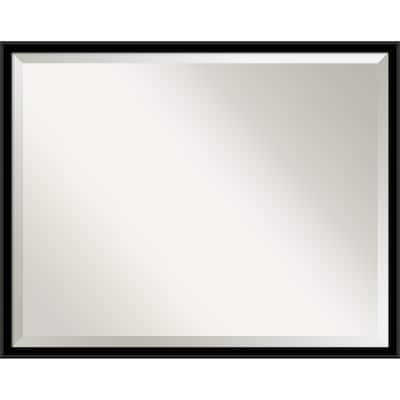 Incline Beveled Wood Framed Wall Mirror