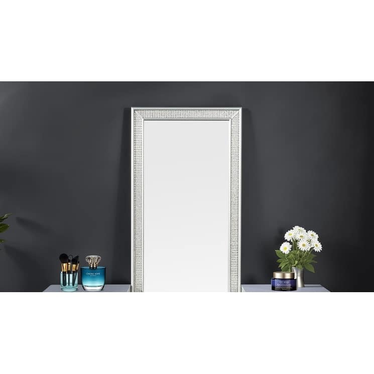 Glam Style Vanity w/ Stool Set