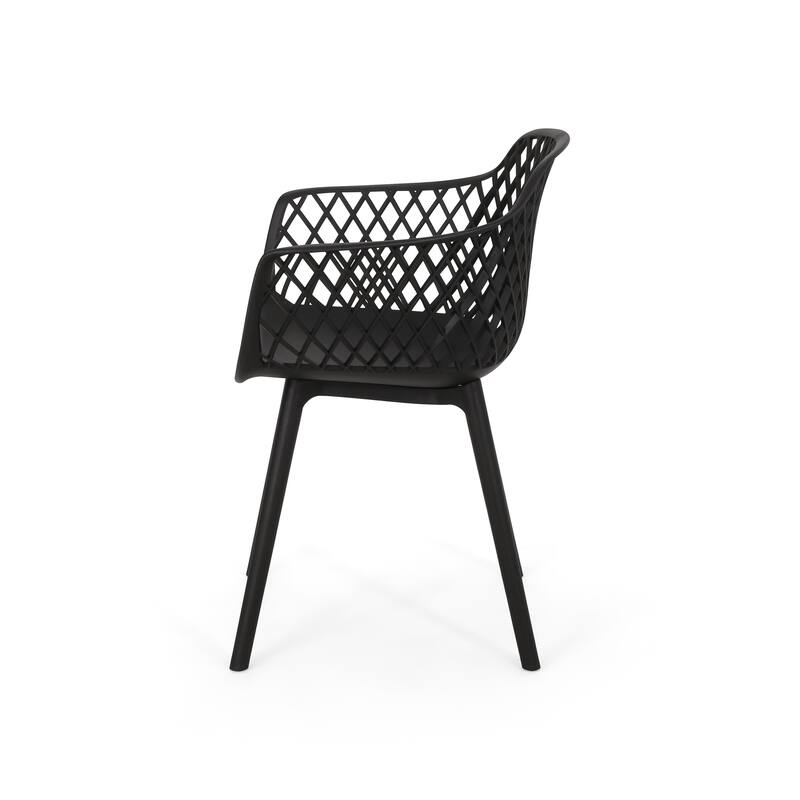 Christopher Knight Home Poppy Outdoor Modern Dining Chair (Set of 2)