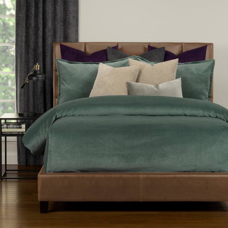 Mixology Padma 9 Piece Bed Cap Comforter Set with Sewn Corners - Lagoon - Full