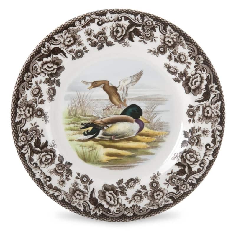 Spode Woodland Salad Plate - Assorted Animals - 8 Inch - Mallard