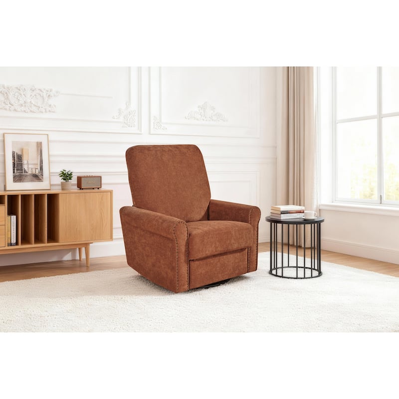 Heido 360 Degree Swivel Glider Manual Recliner Leisure Sofa Chair