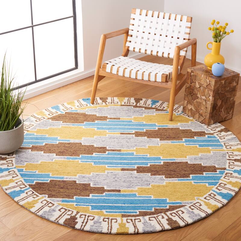 SAFAVIEH Handmade Rodeo Drive Yulisa Mid-Century Modern Wool Rug