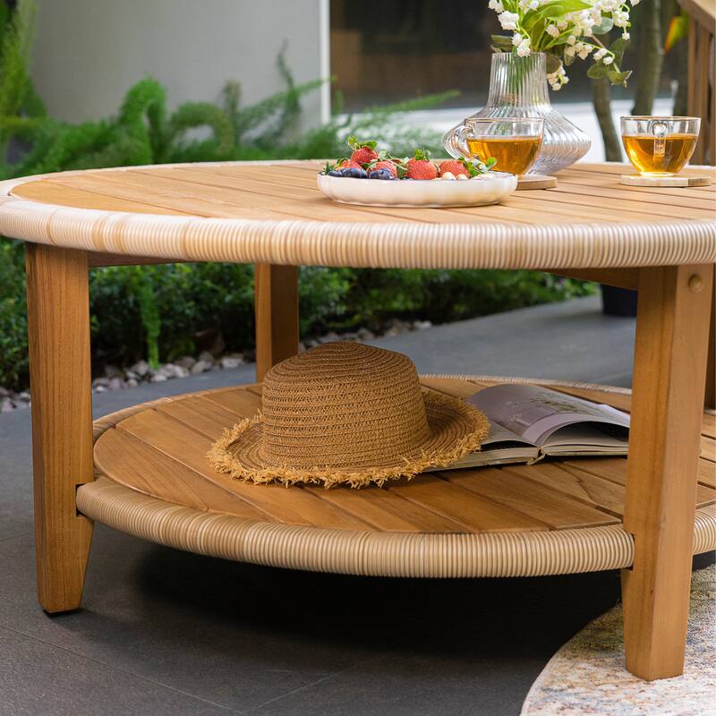 Cambridge Casual Seaside Teak Outdoor Coffee Table