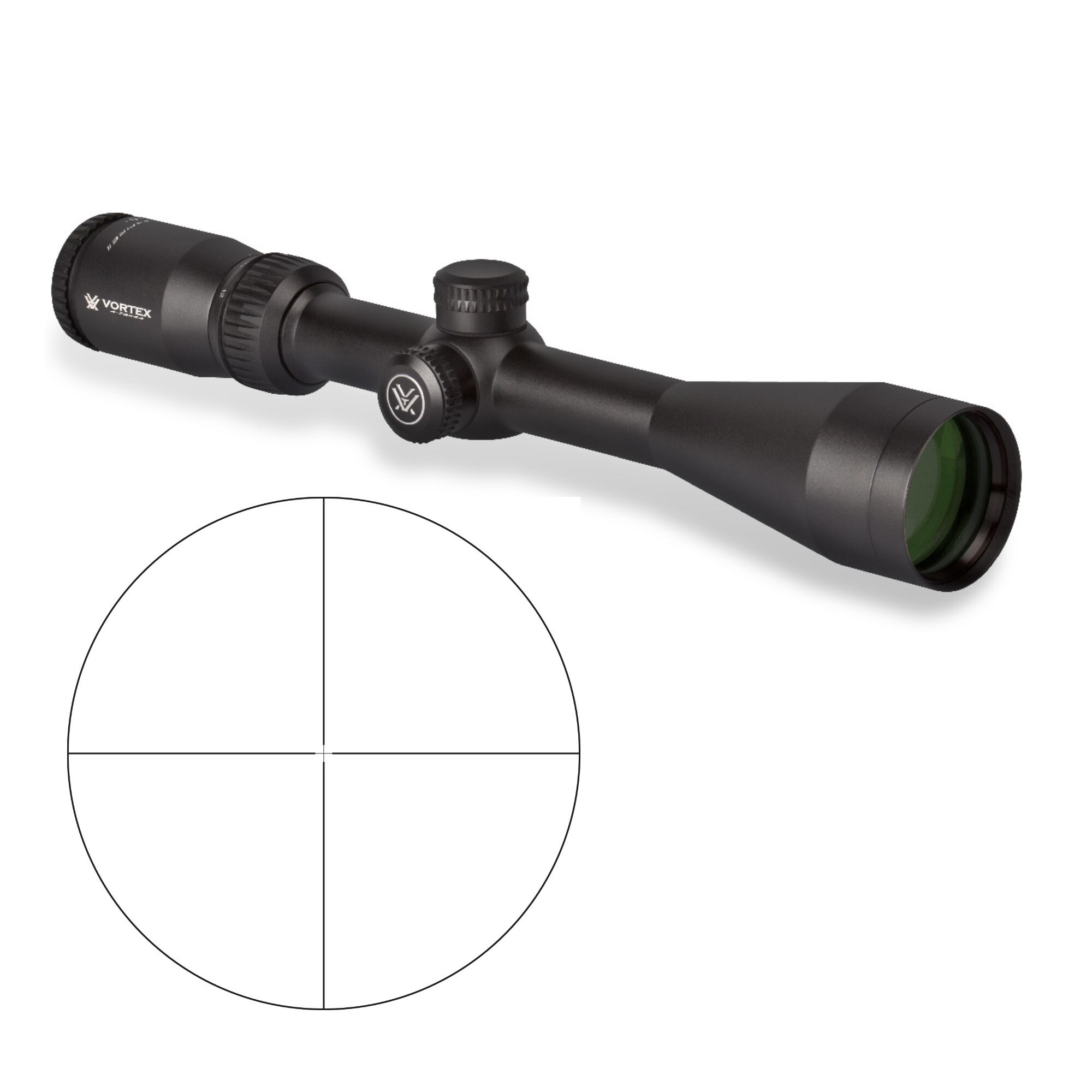 Vortex Crossfire II 4-12x44 Riflescope (V-Plex MOA Reticle) - Bed