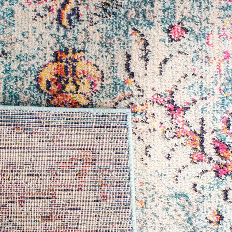 SAFAVIEH Madison Sabire Boho Medallion Distressed Rug
