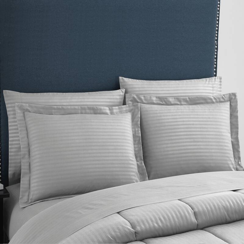 Soft Dobby 8-piece Striped Down Alternative Bed-in-a-Bag Set w/ Sheets
