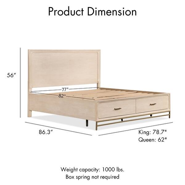 Furniture of America Drayden Transitional Oak Solid Wood 3-Piece Bed and 2 Nightstand Bedroom Set