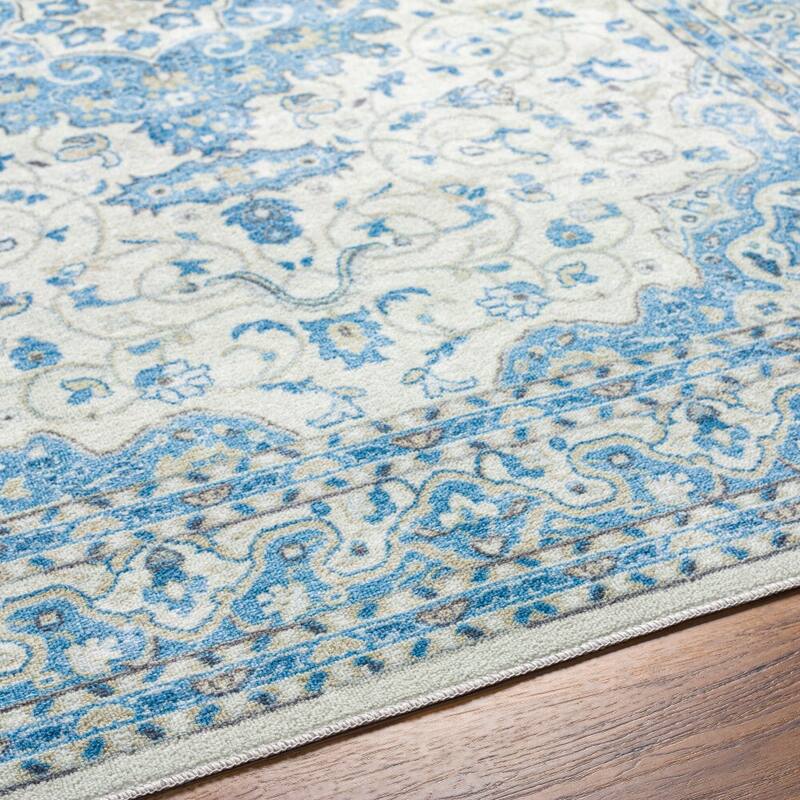 Livabliss Hera Medallion Washable Area Rug