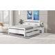 preview thumbnail 7 of 10, Queen Wooden Platform Bed with Drawers, Bedside Tables, and Headboard, White
