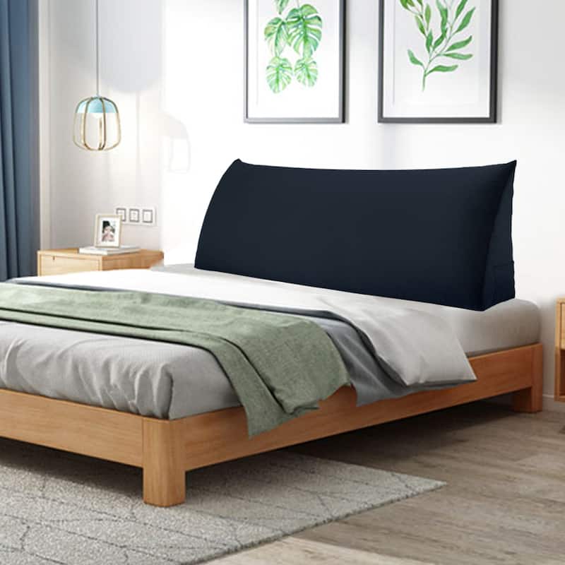 Bed Rest Reading Wedge Pillow TV Watching Back Cushion Daybed Headboard
