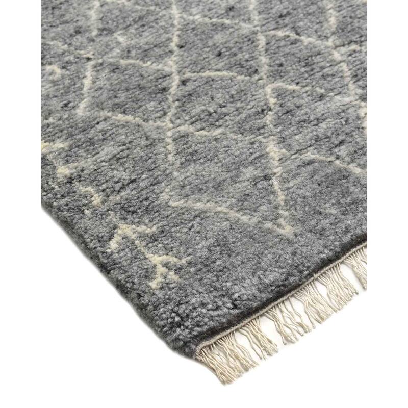 Oliver Bohemian Handmade Area Rug, Ivory