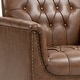preview thumbnail 10 of 69, Tufted Vegan Leather Accent Chair Upholstered Armchair