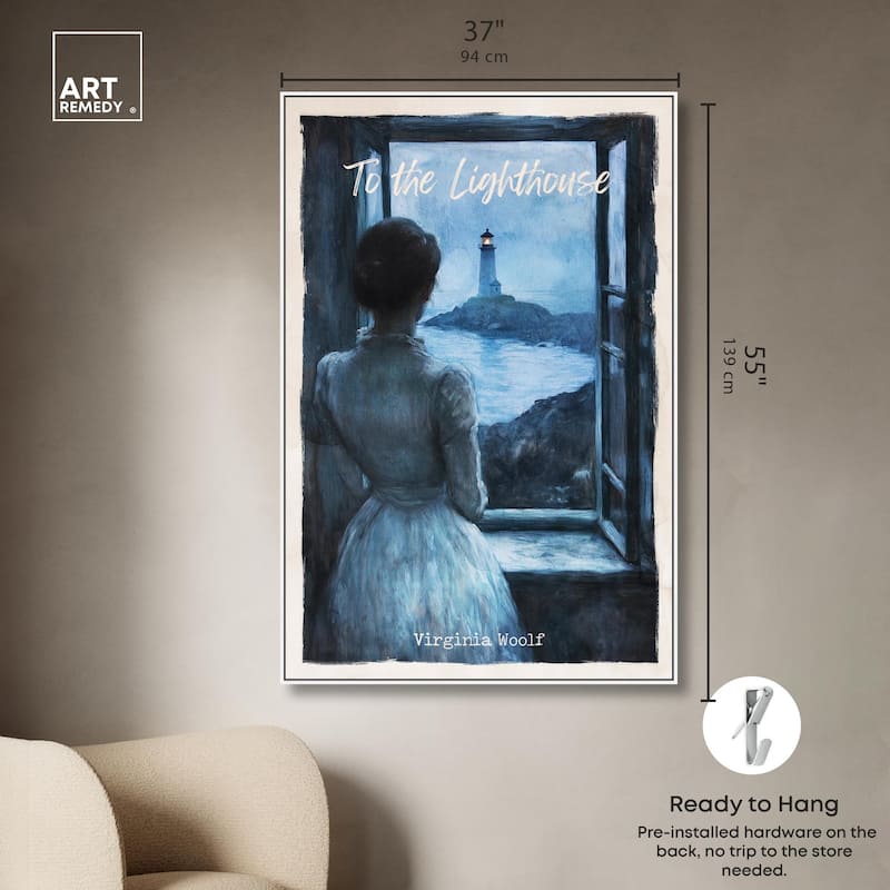 To the Lighthouse Canvas by Art Remedy