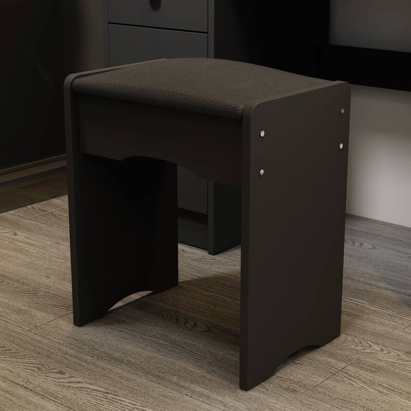 Makeup Vanity Dressing Tabel Set With Touch Screen Mirror & Stool