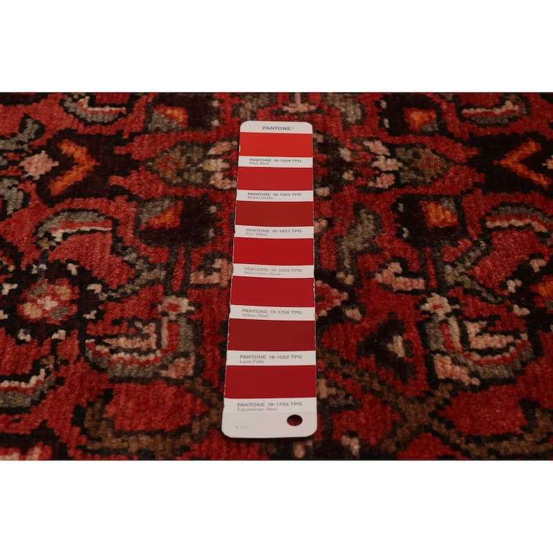 ECARPETGALLERY Hand-knotted Andelz Red Wool Rug - 3'3 x 10'1