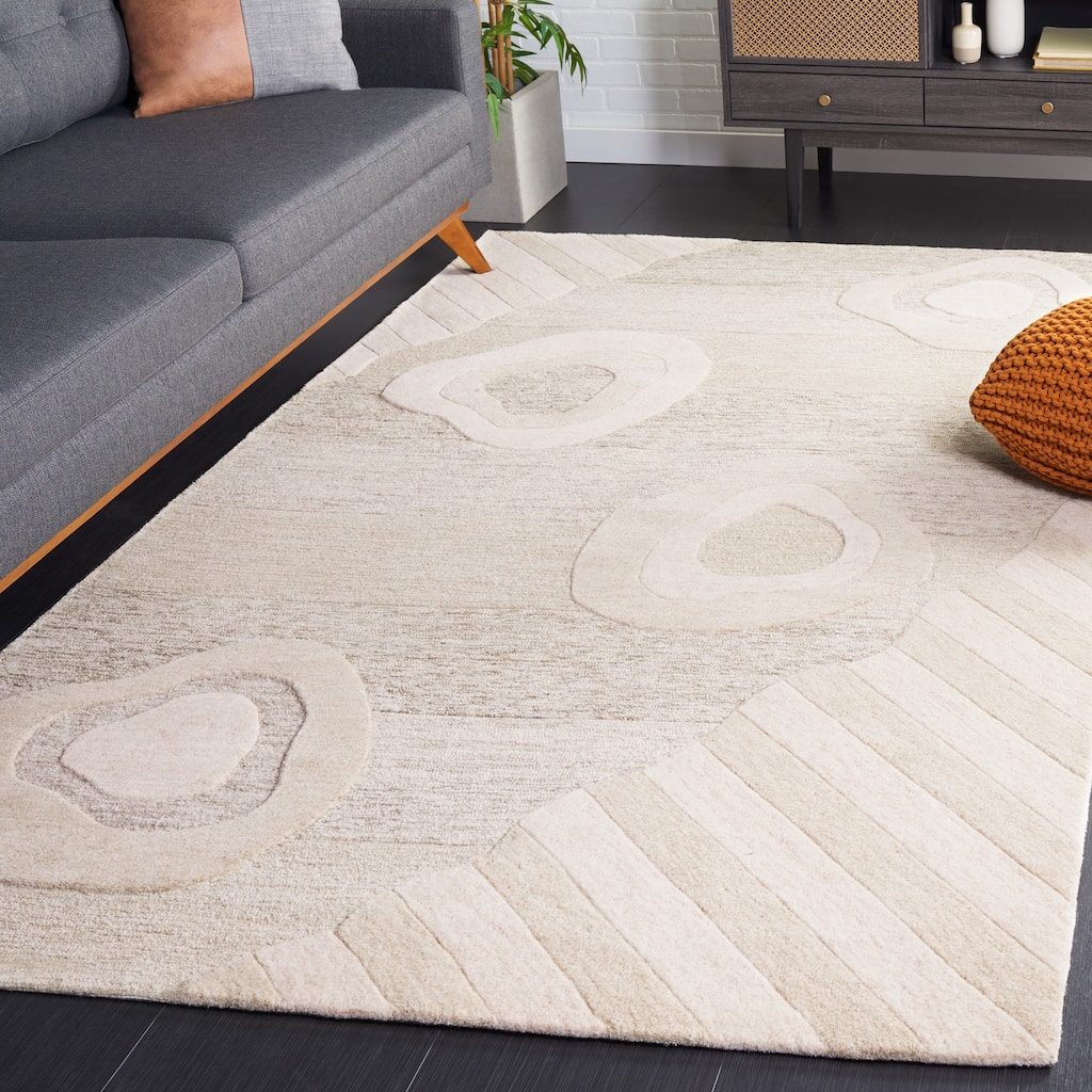 SAFAVIEH Handmade Fifth Avenue Pacuta Mid-Century Modern Wool Rug