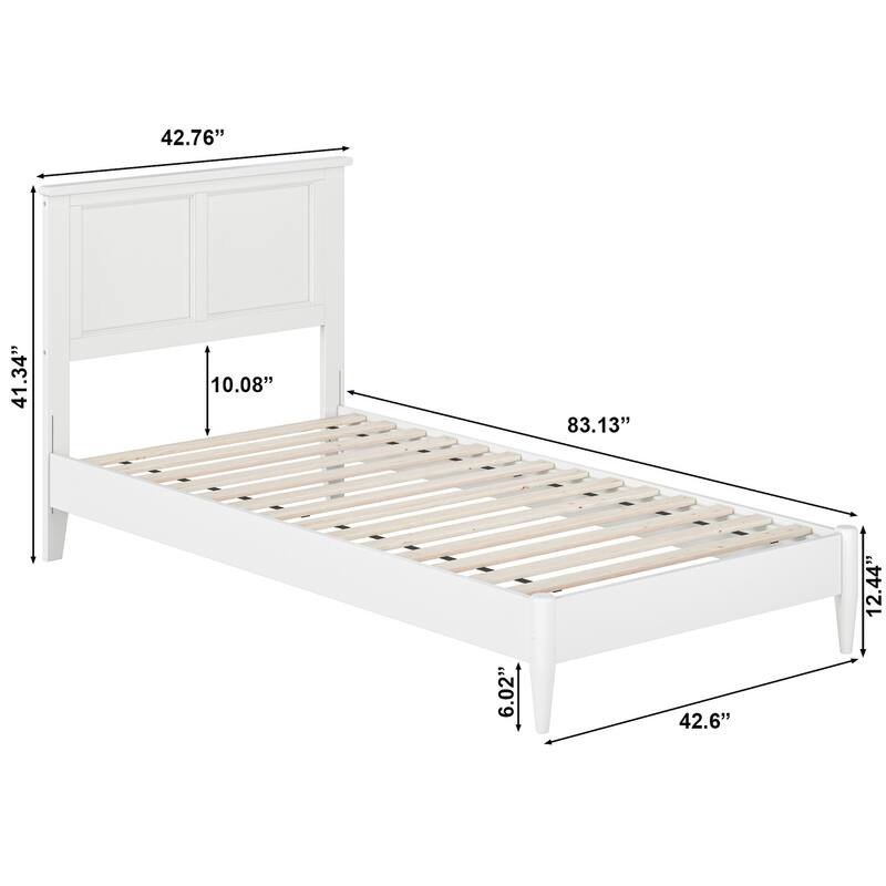 Charlotte Solid Wood Low Profile Platform Bed