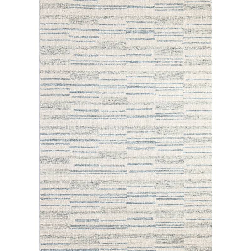 Bashian Naveen Ivory & Blue Transitional Area Rug