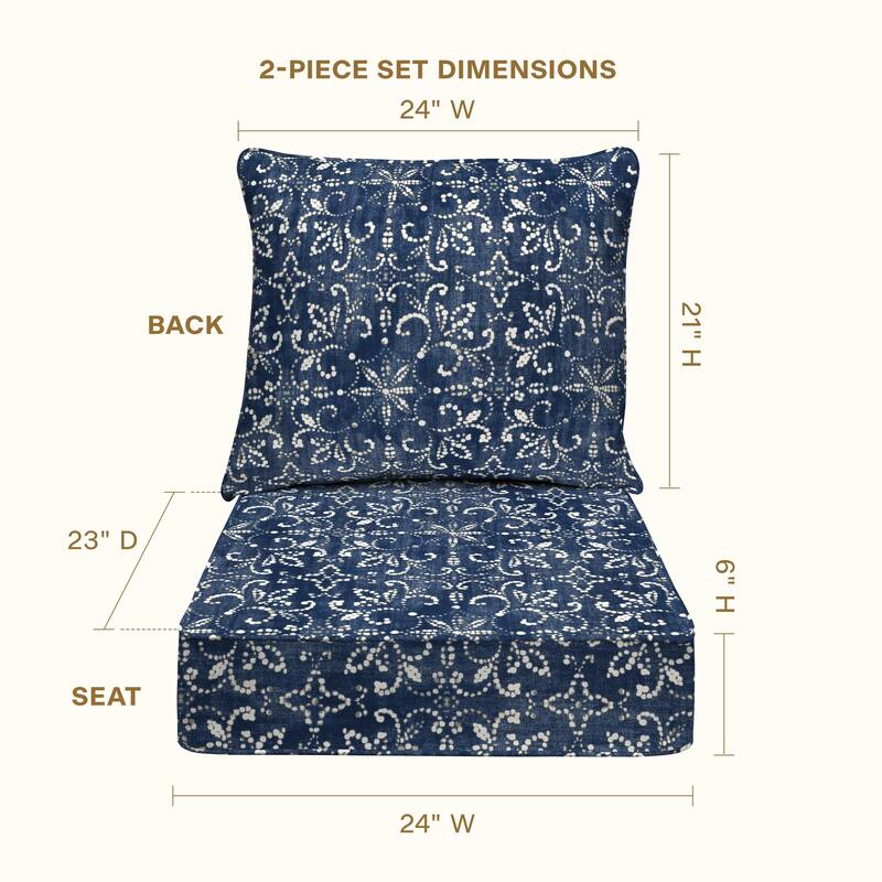 Outdoor Deep Seating Lounge Chair Cushion