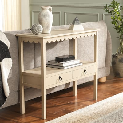 SAFAVIEH Haven Lower 2-Drawer Console Table - 35"W x 13"D x 30"H